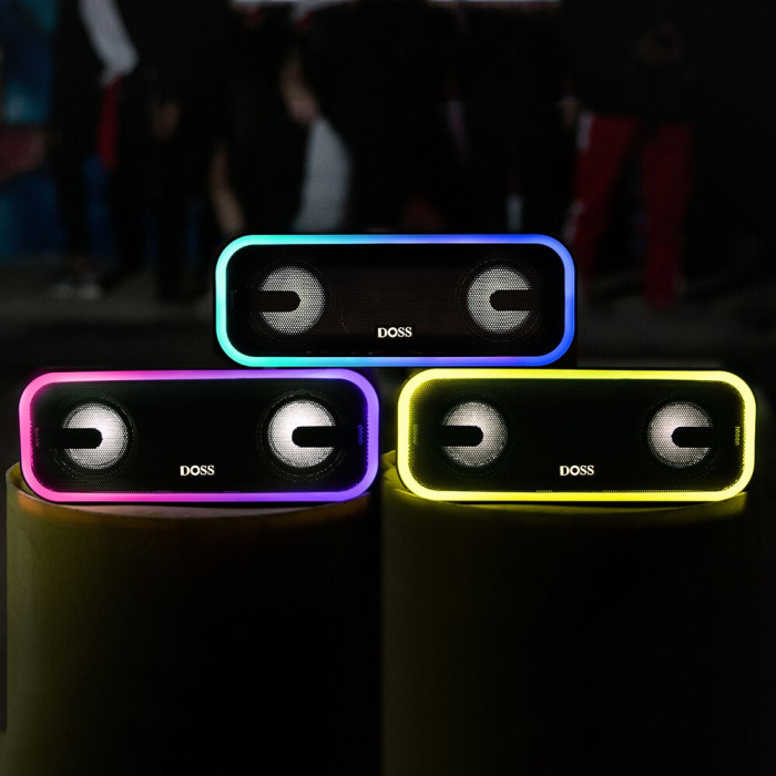 Loa bluetooth DOSS BT-20 chống nước,đèn RGB , 24w