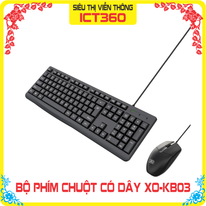 Combo Phím + Chuột Dây XO KB03