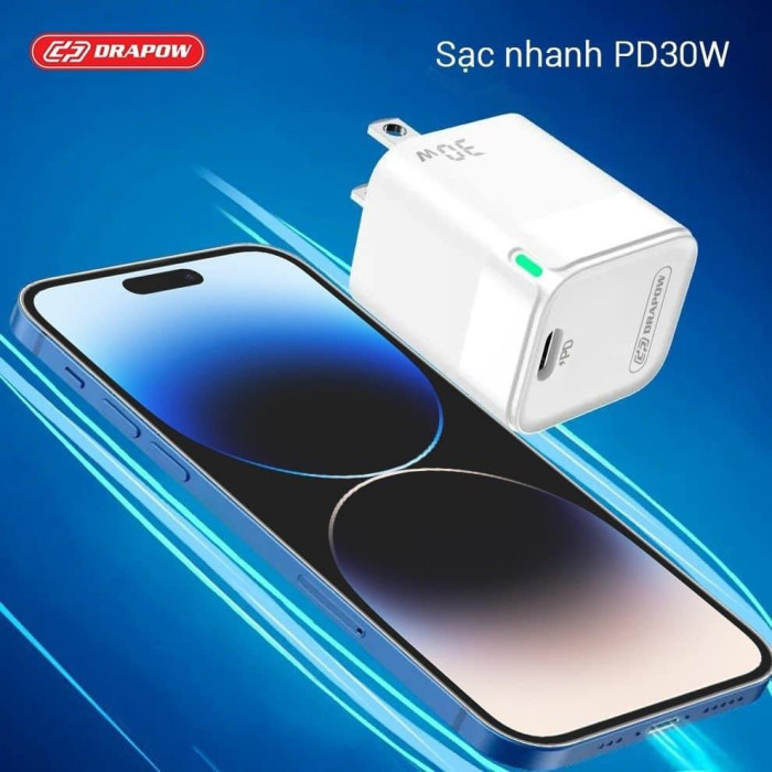 Sạc nhanh Mini Cube 30w Drapow GA30