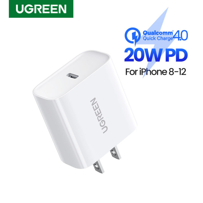 Củ sạc nhanh UGREEN USB C PD 3.0 20W thích hợp cho iPhone