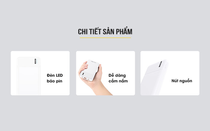 Sạc dự phòng REMAX 10000mAh sạc nhanh công suất cao 20W RPP-287