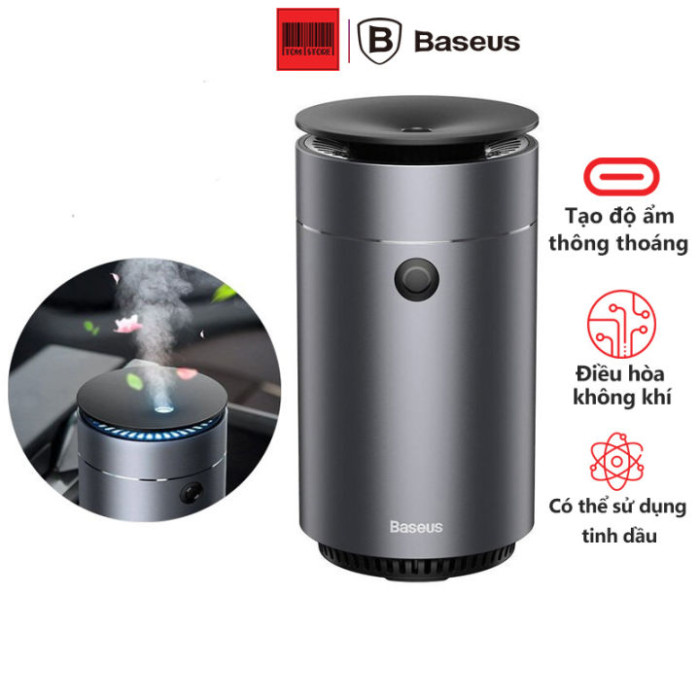 Máy phun sương tạo ẩm, xông tinh dầu mini dùng cho xe hơi Baseus Time Aromatherapy Humidifier 75ml