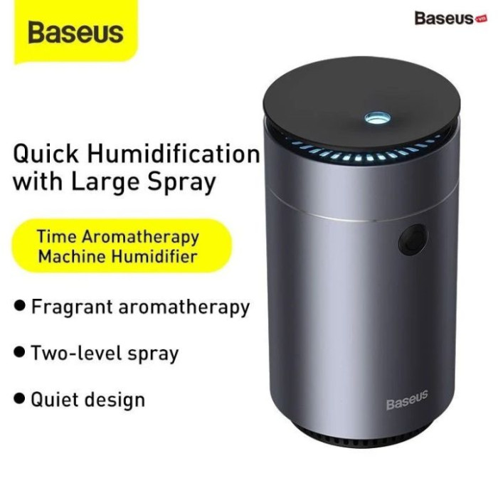 Máy phun sương tạo ẩm, xông tinh dầu mini dùng cho xe hơi Baseus Time Aromatherapy Humidifier 75ml