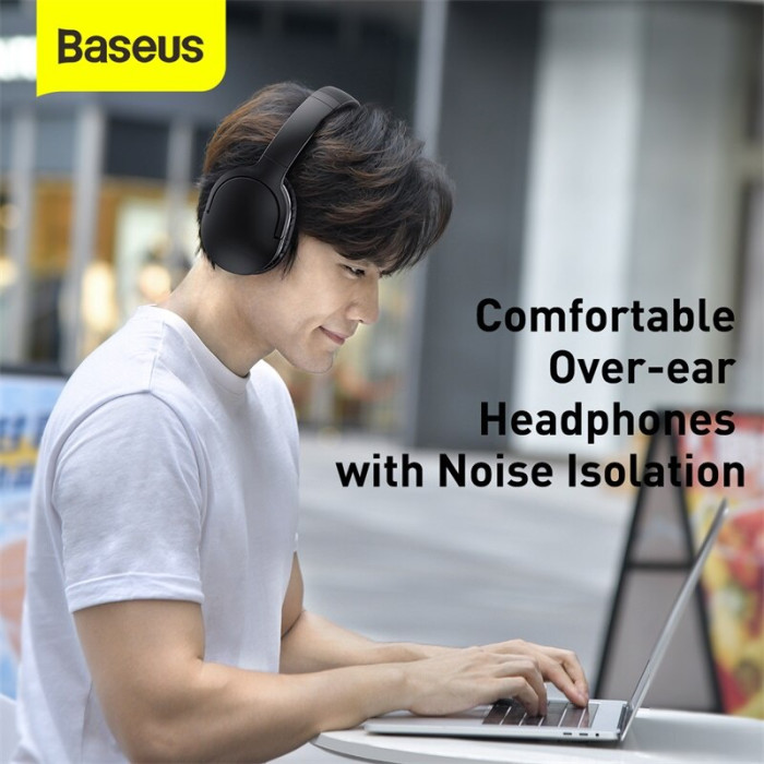 Tai nghe chụp tai không dây cao cấp Baseus Encok Wireless headphone D02 Pro