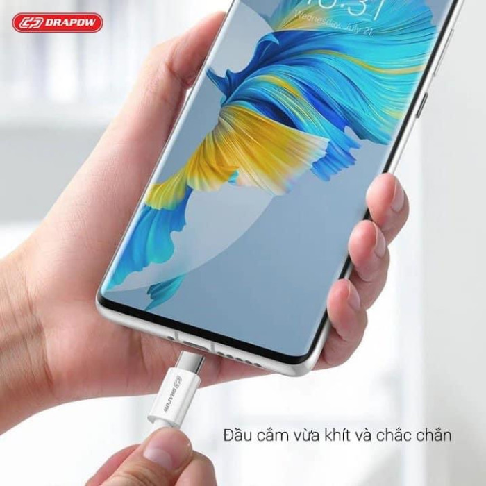 Cáp sạc dây dù siêu nhanh 100W chân C to C Drapow CZ11 cho iPhone 15 & Android