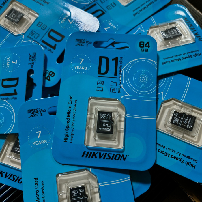 Thẻ Nhớ Micro SD 64GB Hikvision lắp camera, điện thoại, máy ảnh ... Hàng Chính Hãng - Full VAT