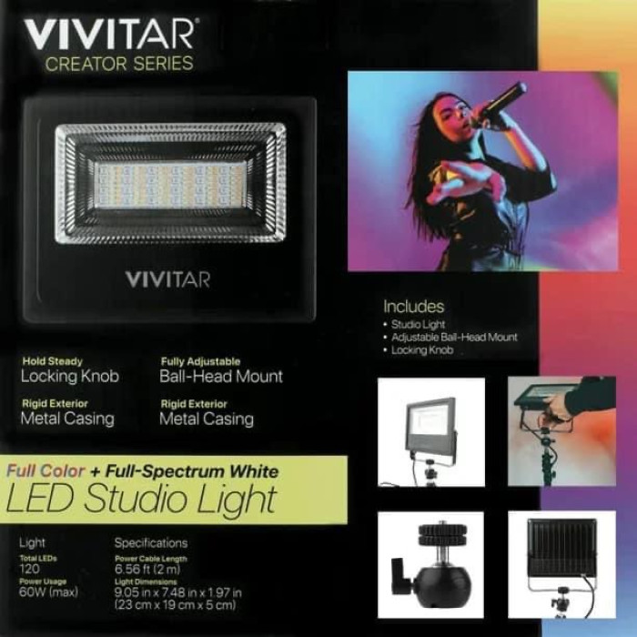 Đèn Led Livestream Studio điều khiển qua App hãng Vivistar ( Mỹ )