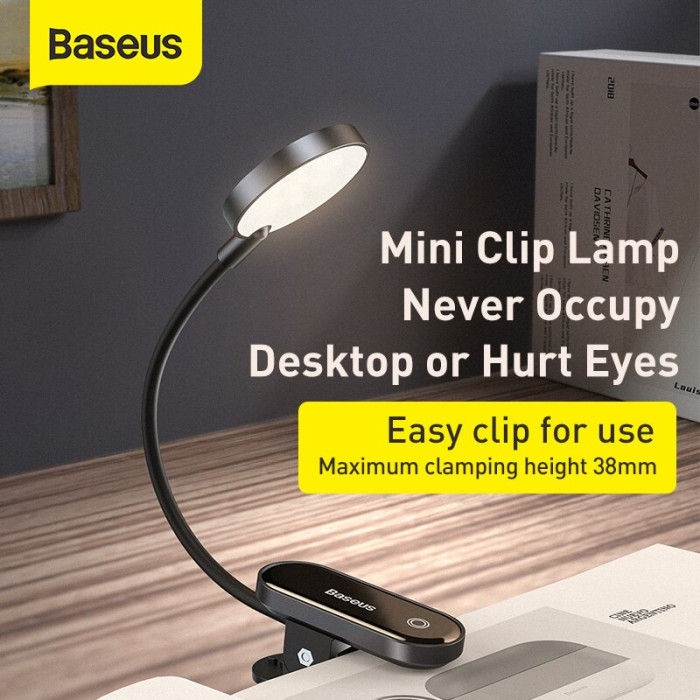 Đèn kẹp đọc sách mini Baseus Comfort Reading Mini Clip Lamp