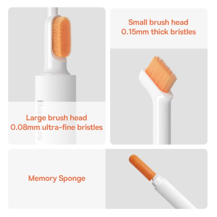 Bộ Bàn Chải Vệ Sinh Đa Năng Baseus Cleaning Brush Làm Sạch Tai Nghe Airpods Điện Thoại Bàn Phím