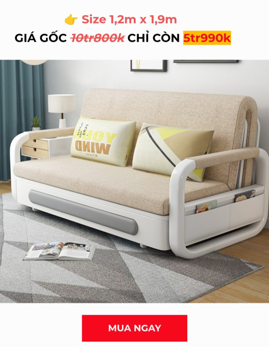 GHẾ SOFA GIƯỜNG GẬP Tabu