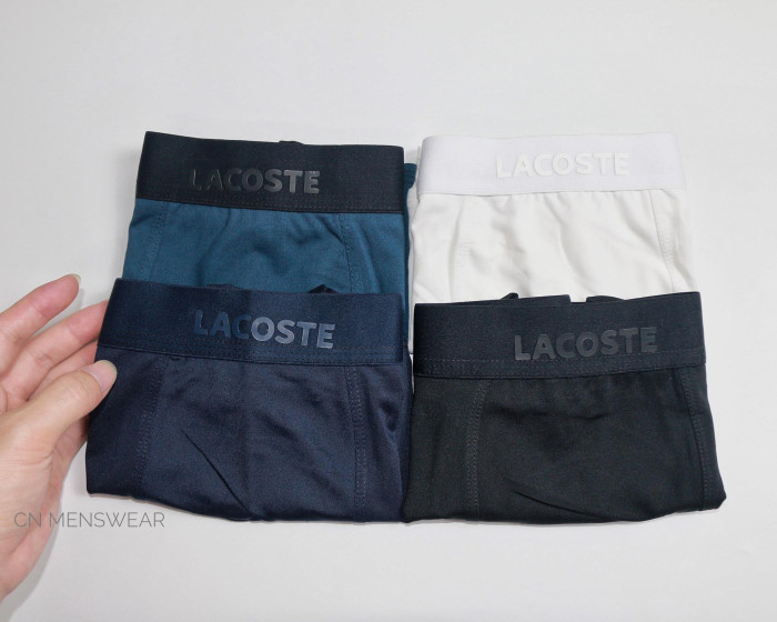 SET 4 quần lót nam LACOSTE Logo dập nổi ( FAKE XỊN )