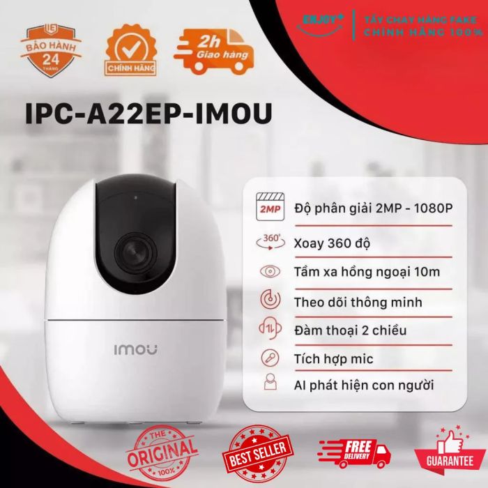 Bộ Camera IMOU 2MP TA22CP A22EP - Dòng Bán Chạy Top 1 Tại Việt Nam - Bảo Hành Chính Hãng