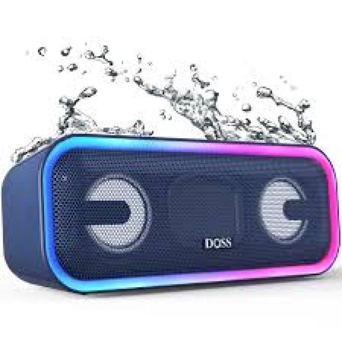 Loa bluetooth DOSS BT-10 chống nước, đèn RGB,TWS kết nối 2 loa, 20w