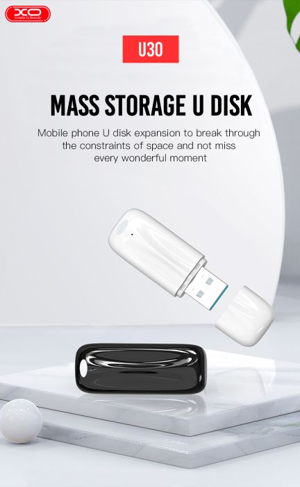 USB 3.0 Flash Disk 32 GB XO U30 (Đen/Trắng) - BH 6 Năm