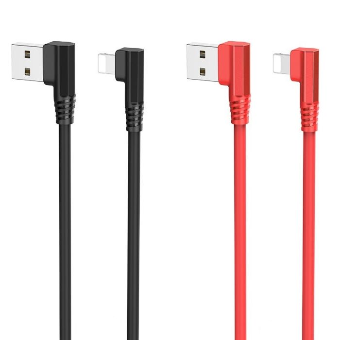 Dây cáp sạc nhanh, truyền dữ liệu chống gẫy gập đầu usb sang ai phon hoco U83