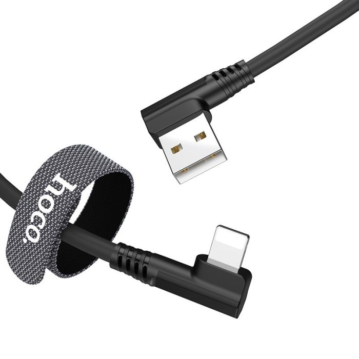 Dây cáp sạc nhanh, truyền dữ liệu chống gẫy gập đầu usb sang ai phon hoco U83