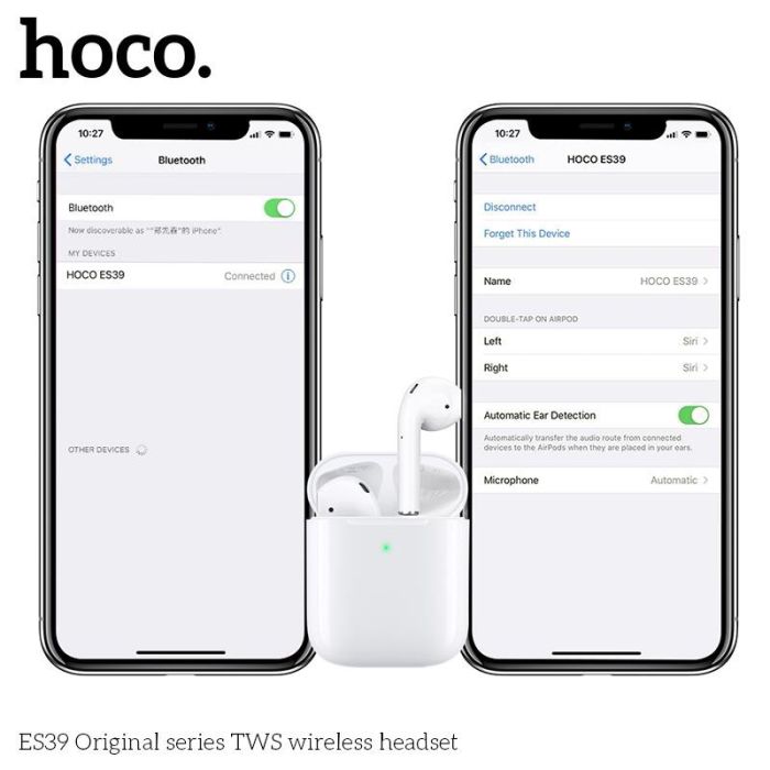 Tai nghe Bluetooth Hoco ES39 chip bluetooth JL AC6973 - Hàng chính hãng