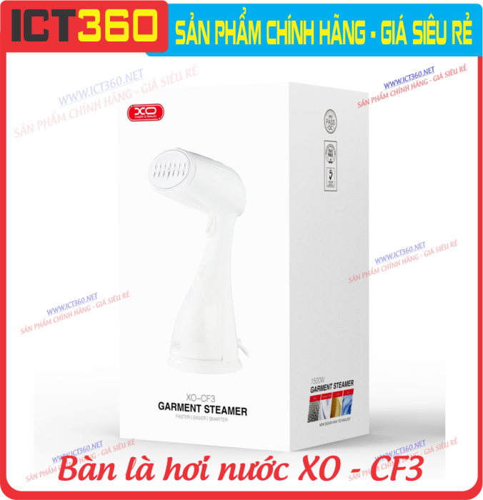 Bàn là hơi nước cầm tay XO CF3 ( Công Suất 1500W)