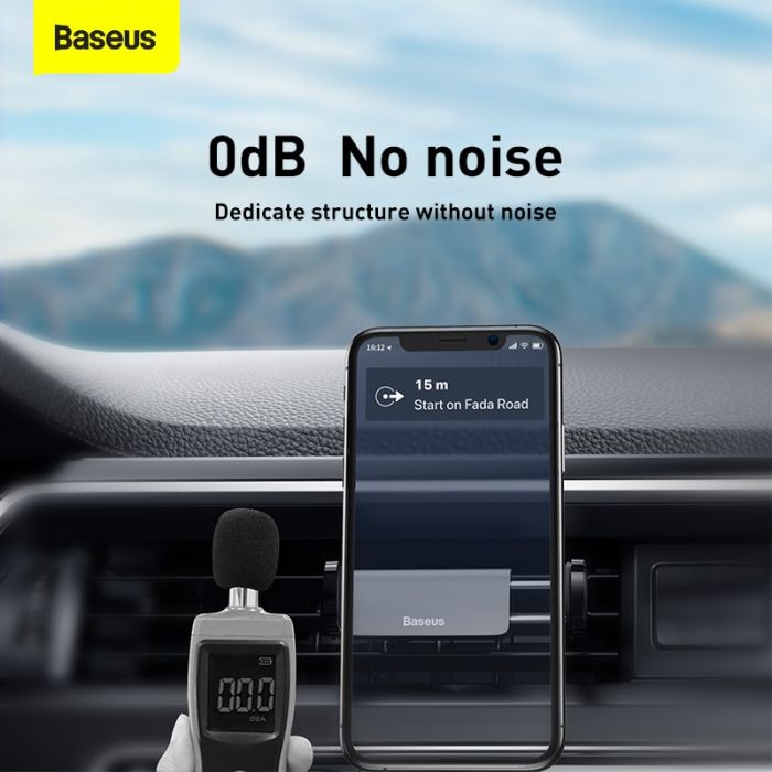 Bộ đế giữ điện thoại dùng cho xe hơi Baseus Steel Cannon Air Outlet Car Mount (nhỏ gọn ,gắn khe gió)