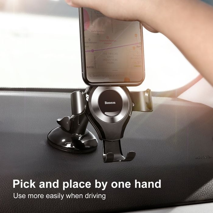 Bộ đế giữ điện thoại dùng trong xe hơi Baseus Osculum Type Gravity Car Mount (Hút chân không, Taplo)