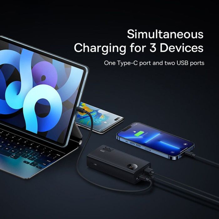 Pin Sạc Dự Phòng Sạc Nhanh Baseus Adaman2 Digital Display Fast Charge Power Bank 10000mAh 30W