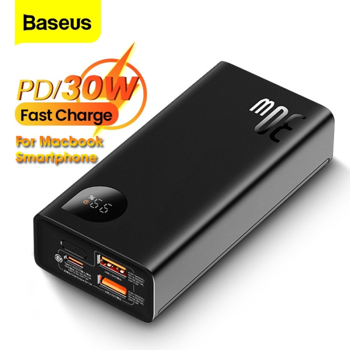 Pin Sạc Dự Phòng Sạc Nhanh Baseus Adaman2 Digital Display Fast Charge Power Bank 10000mAh 30W