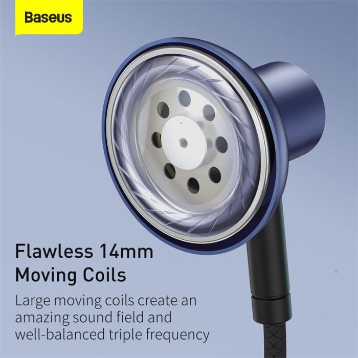 Tai nghe AUX 3.5mm Baseus Encok H19 Wired Earphone ( 6D surround, Deep Bass, with ECM )