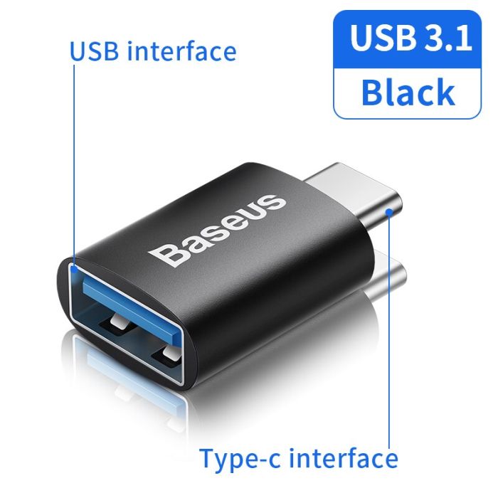 Đầu chuyển OTG Type C to USB 3.1 tốc độ cao 10Gbps Baseus Ingenuity Series Mini OTG Gen2