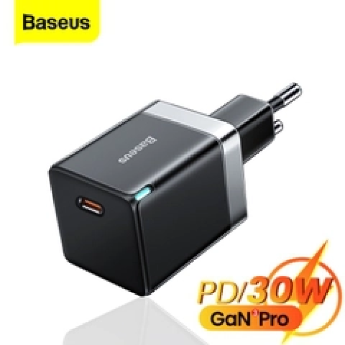 CỦ SẠC NHANH, NHỎ GỌN BASEUS GAN3 QUICK CHARGER 1C 30W (PD/ QC / PPS MULTI QUICK CHARGE SUPPORT)