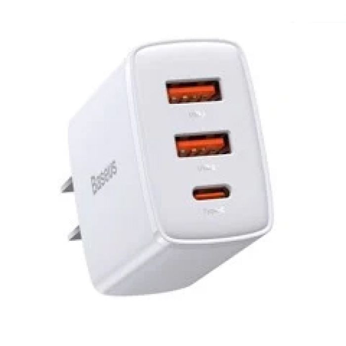 Cốc sạc nhanh siêu nhỏ gọn Baseus Compact Quick Charger 30W(USB dual port +Type C,30w PD/QC3.0 Multi