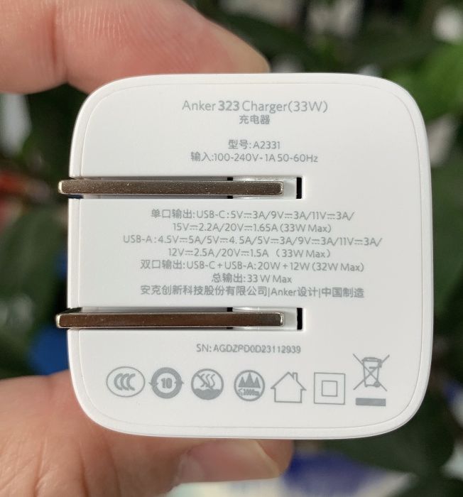 Củ Sạc Anker 323 2 Cổng 33w PD3.0/PPS/QC3.0 - A2331 BH 12 tháng