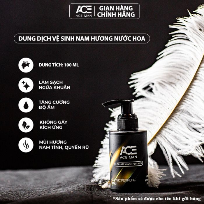 Dung dịch vệ sinh nam ACEMAN 100ml hương nước hoa cao cấp