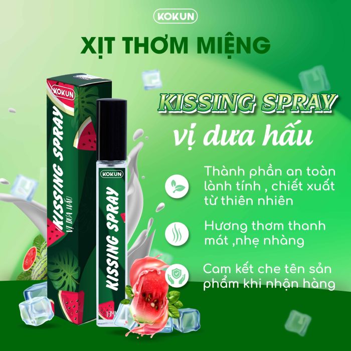 Xịt Thơm Miệng Kokun Dating Kiss 10ml Chính Hãng