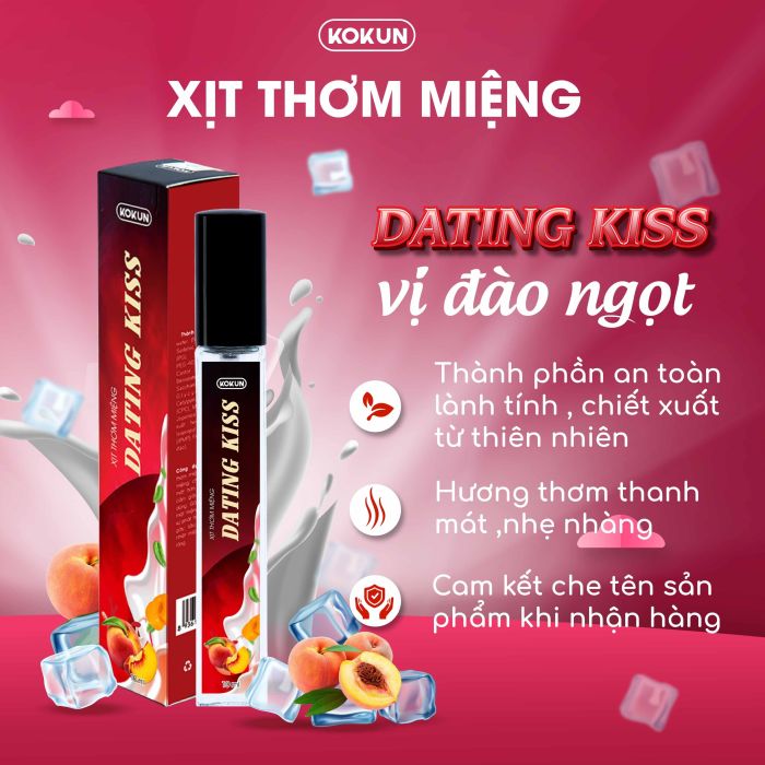 Xịt Thơm Miệng Kokun Dating Kiss 10ml Chính Hãng