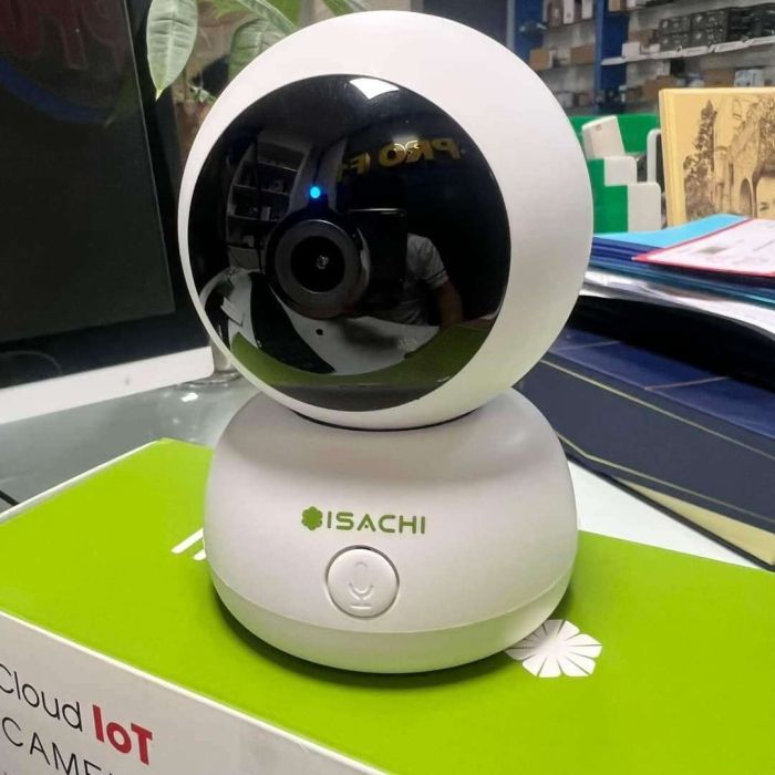 Combo IoT camera ISACHI SC-D1 (2MP) + Thẻ Nhớ 64 + Chân Đế - BH 24 Tháng Full VAT