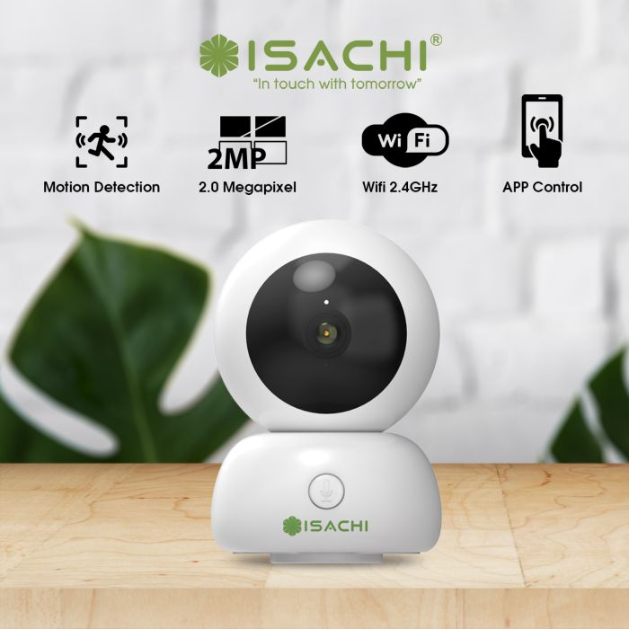 Combo IoT camera ISACHI SC-D1 (2MP) + Thẻ Nhớ 64 + Chân Đế - BH 24 Tháng Full VAT