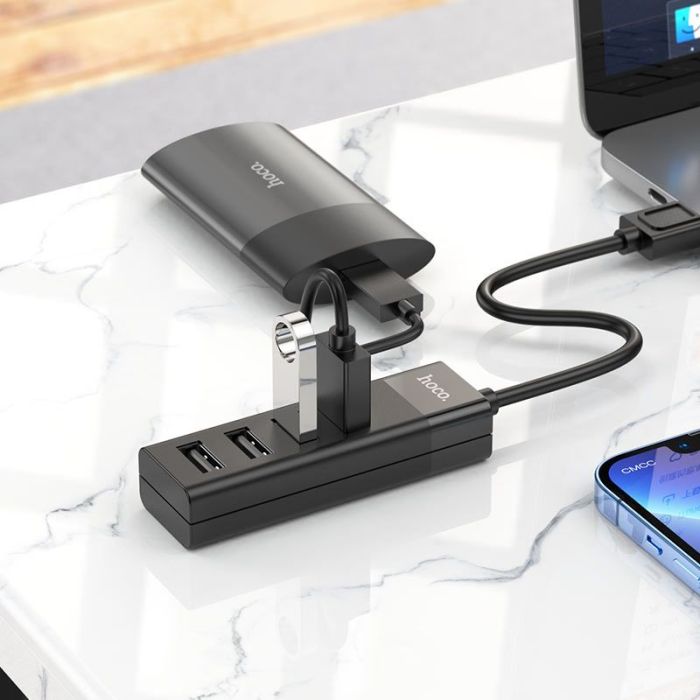 Bộ chia Hub Chia 4 Cổng USB 3.0 - 2.0 - Dây dài 17cm tốc độ cao Bảo hành chính hãng