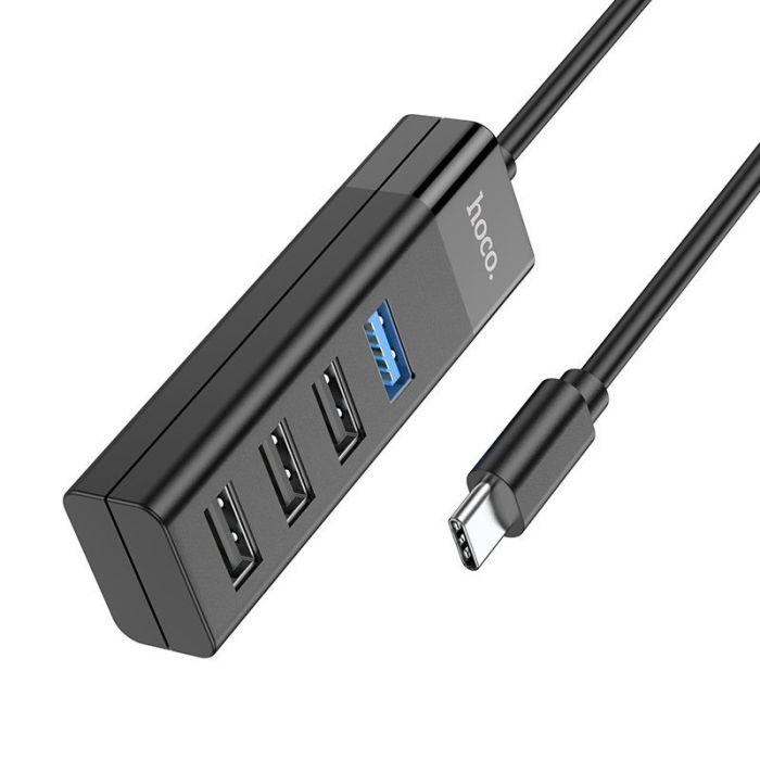 Bộ chia Hub chân typec sang 4 Cổng USB 3.0 - 2.0 - Dây dài 17cm tốc độ cao - Bảo hành chính hãng