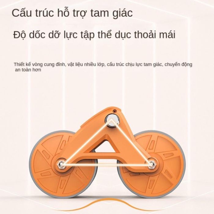 Con lăn tập bụng có trợ lực (tặng kèm đồng hồ đếm giờ)