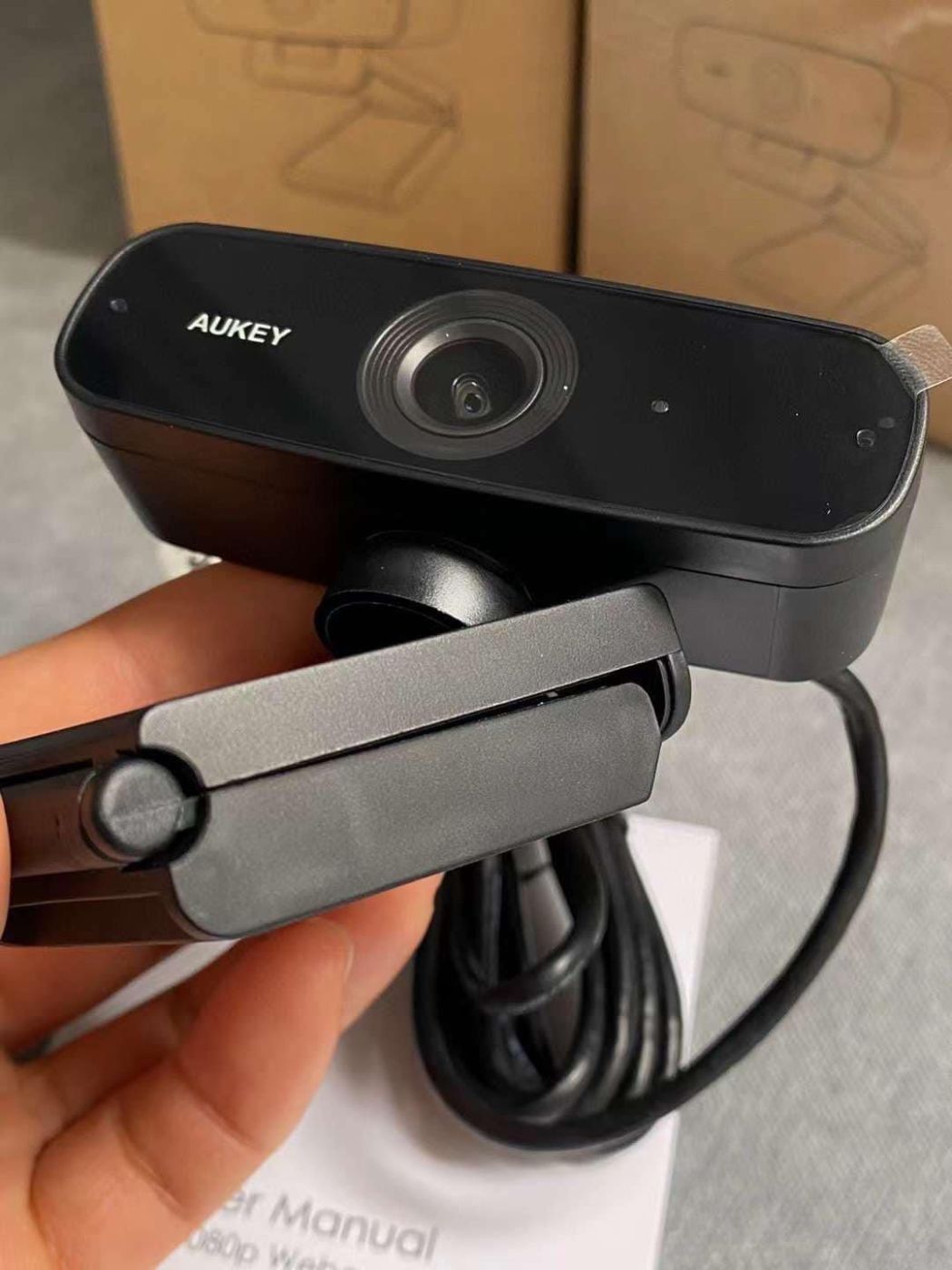 Webcam AUKEY W3 (Đức) Full HD 1080P với Micro kép đầu USB