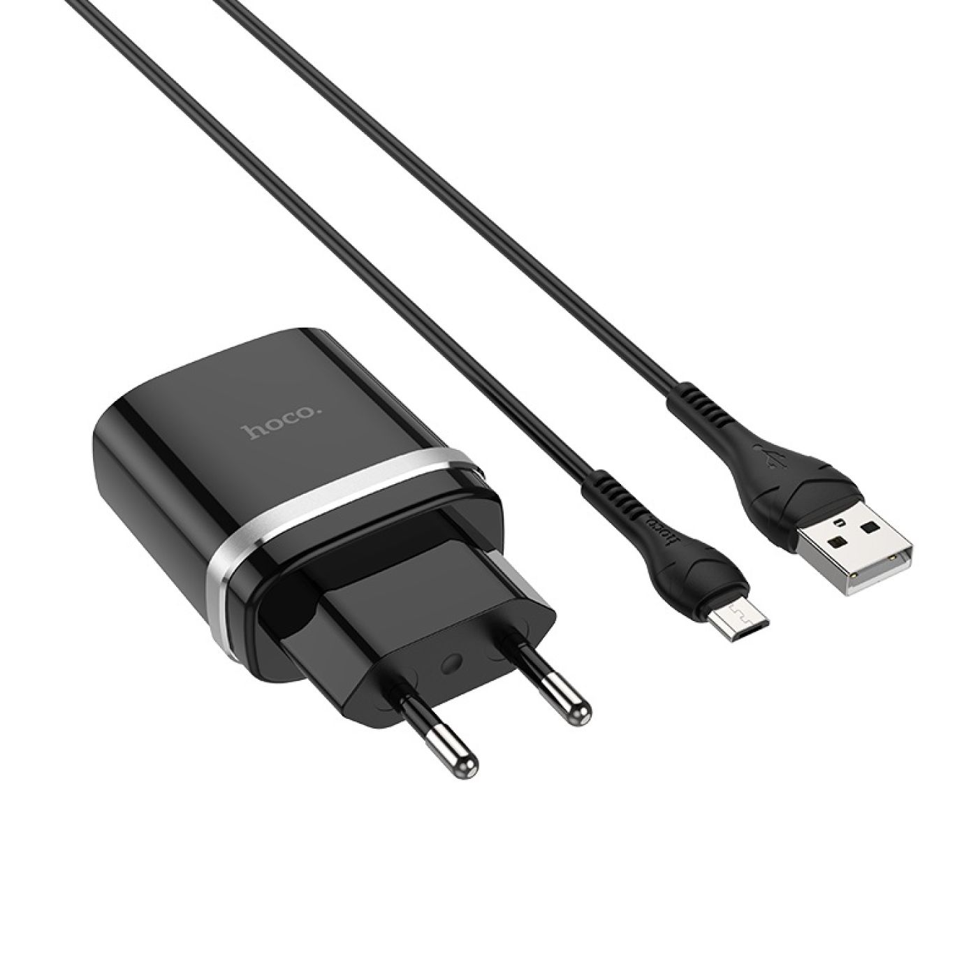 Bộ sạc kèm dây micro sạc nhanh Hoco C12Q cổng USB 18W, QC3.0 đầu Micro,dây cáp dài 1m