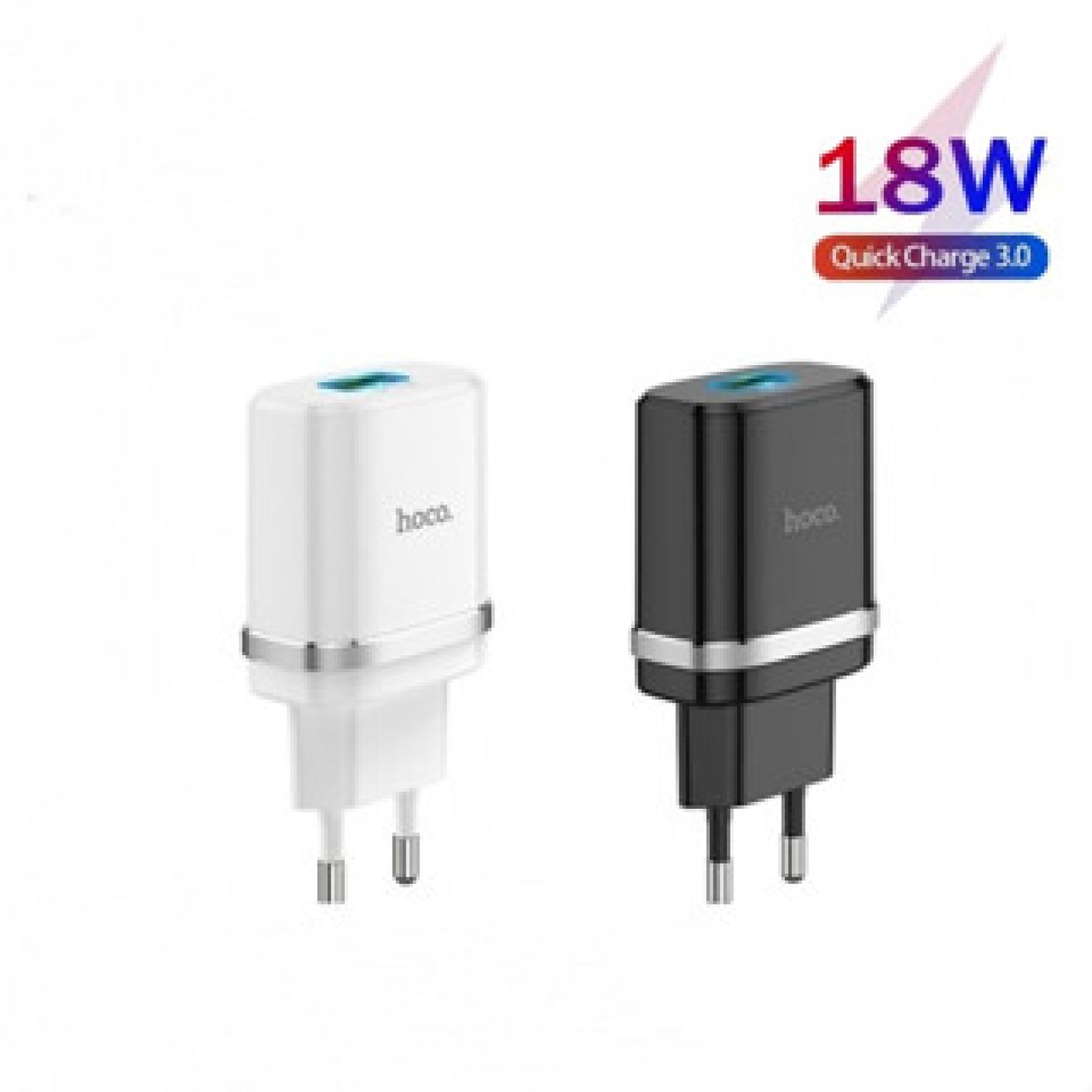 Củ Sạc Nhanh 18W Hoco C12Q chống cháy nổ, đầu ra USB tiện lợi