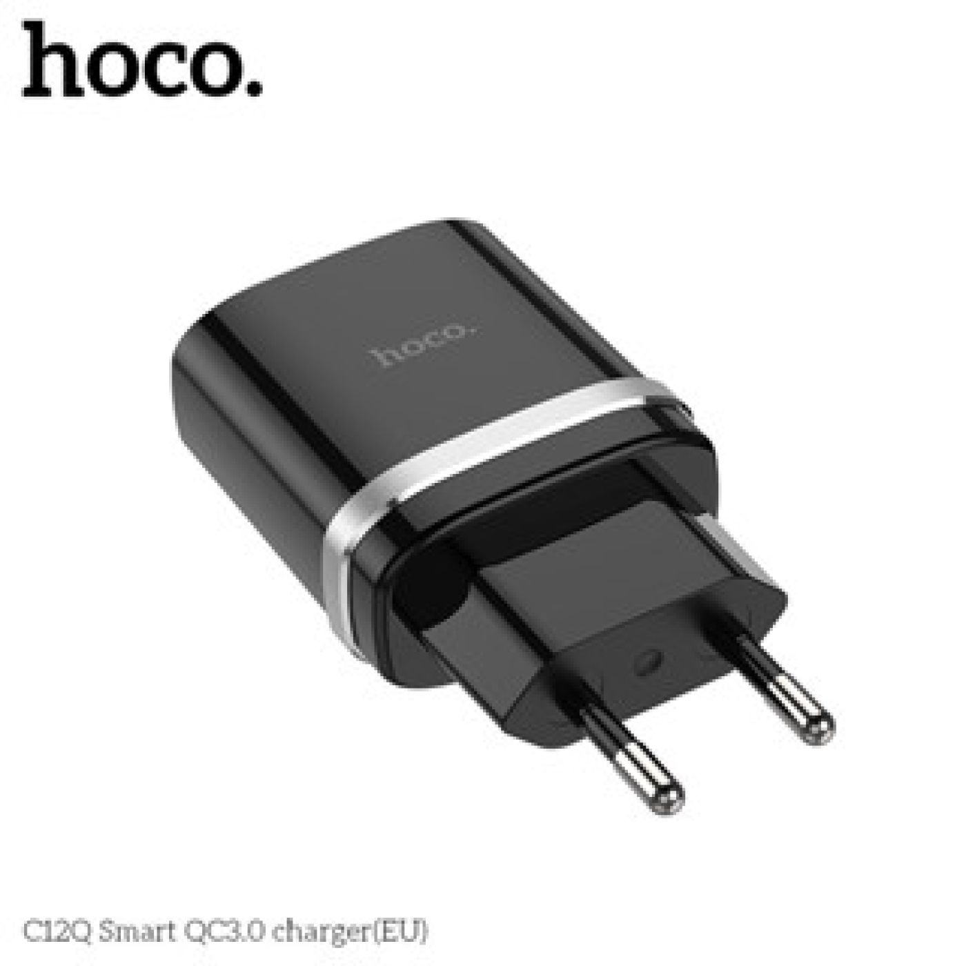 Củ Sạc Nhanh 18W Hoco C12Q chống cháy nổ, đầu ra USB tiện lợi