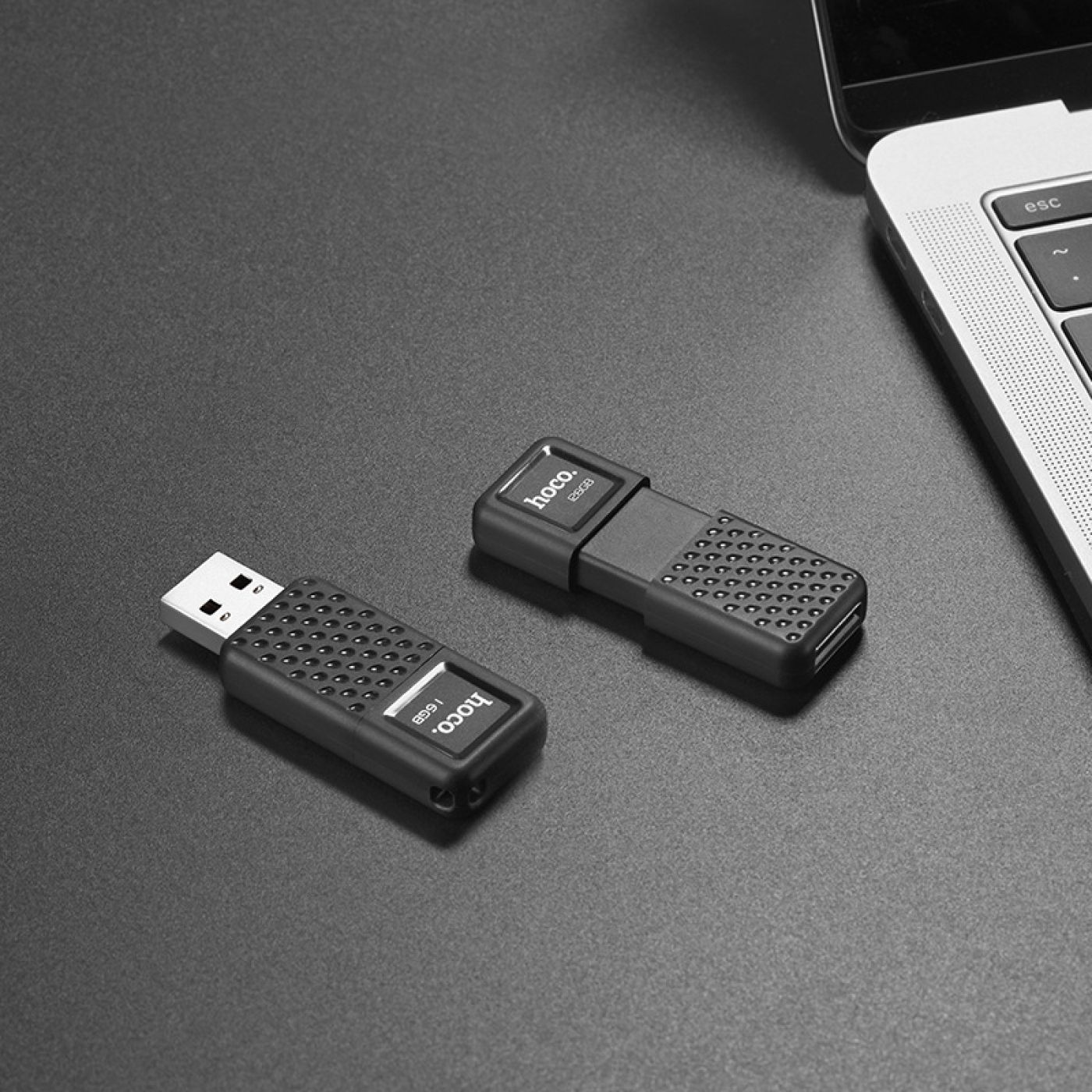 USB hàng chính hãng Hoco UD6 dùng lưu trữ, tải dữ liệu an toàn dòng 2.0 Hoco UD6 Intelligent hợp kim