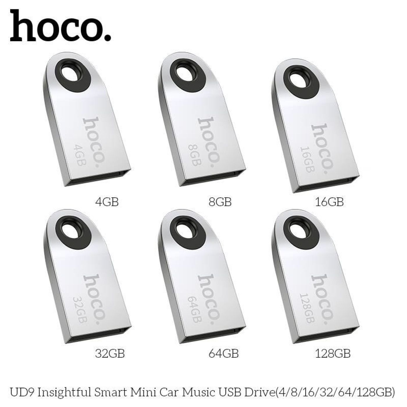 USB 2.0 dung lượng 16GB cao cấp Vỏ kim loại cực đẹp HOCO UD9 Insightful