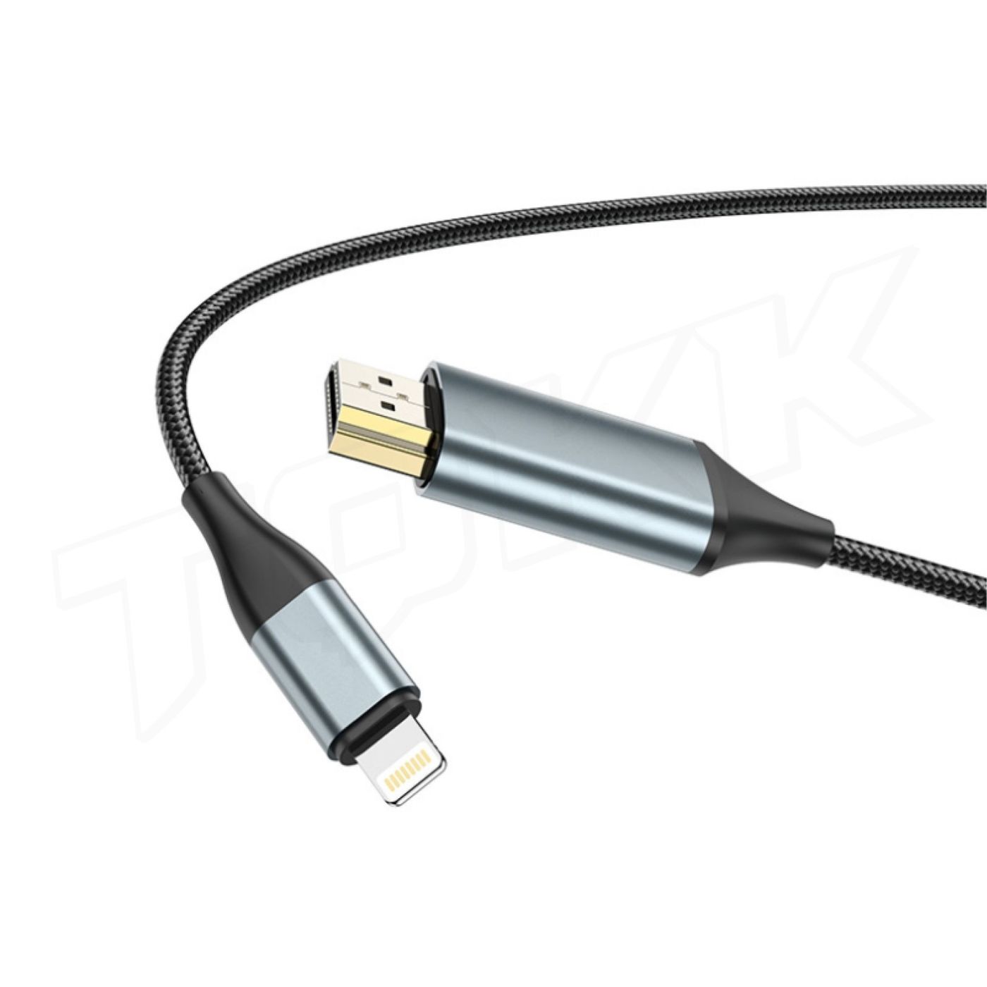 Đầu chuyển chân Lightning-HDMI Hoco UA15 dây dài 2m.