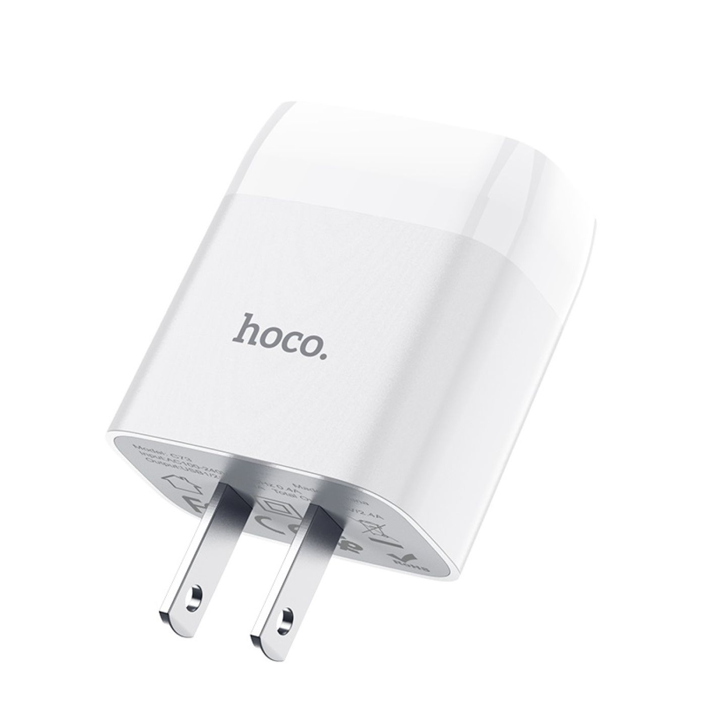 Củ sạc nhanh hoco C73 có 2 cổng USB 2.4A - Hàng chính hãng