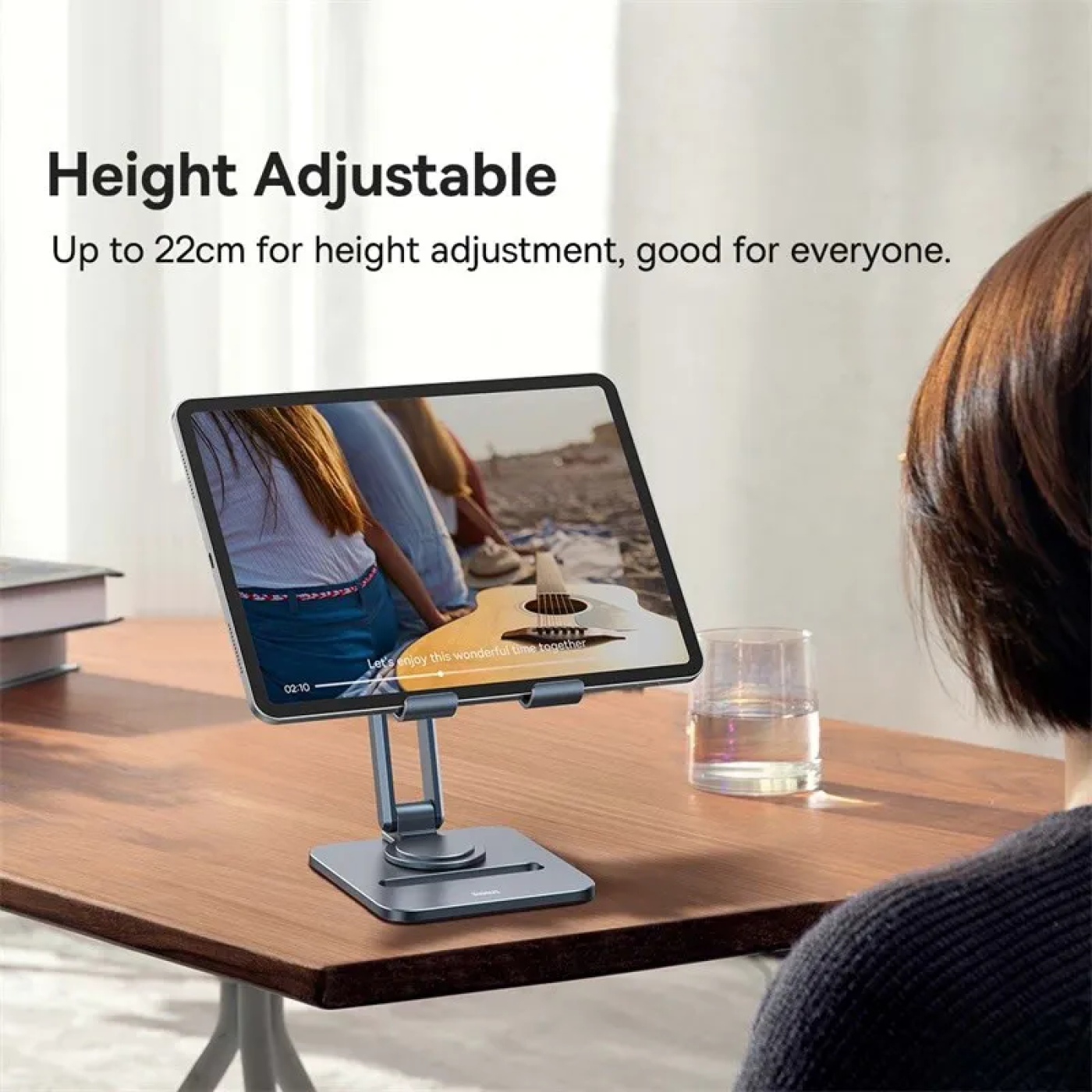 Giá Đỡ Điện Thoại Và Máy Tính Bảng Xếp Gọn Baseus Desktop Biaxial Foldable Metal Stand