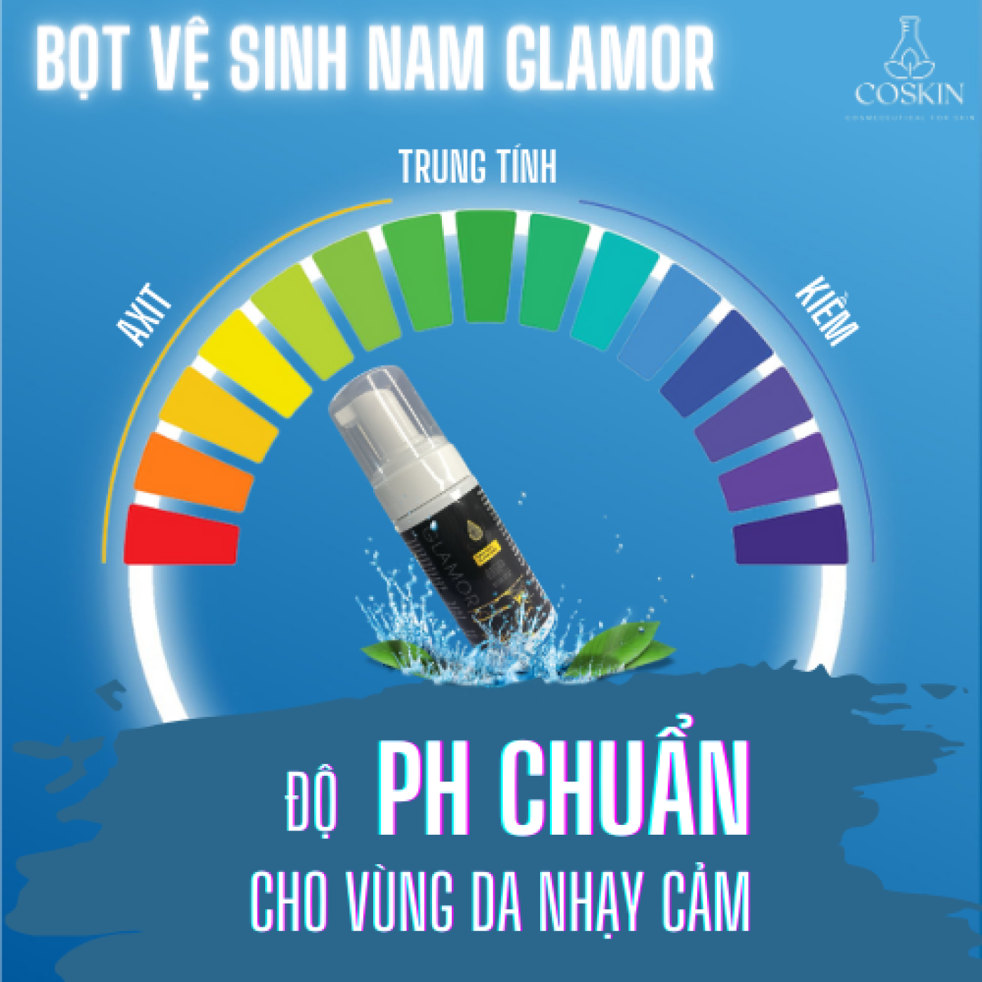 Bọt Vệ Sinh Nam Dung Dịch Vệ Sinh Nam Glamor Giúp Làm Sạch Nhẹ Nhàng, Khử Mùi, Ngăn Ngừa Nấm Ngứa Lọ