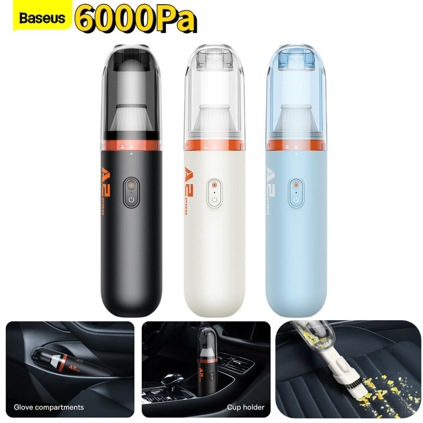 Baseus A2 Pro Car Vacuum Cleaner 80W 2000mAh